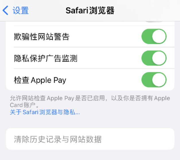 兖州苹果手机维修分享Safari 浏览器清除历史记录无法使用怎么办 