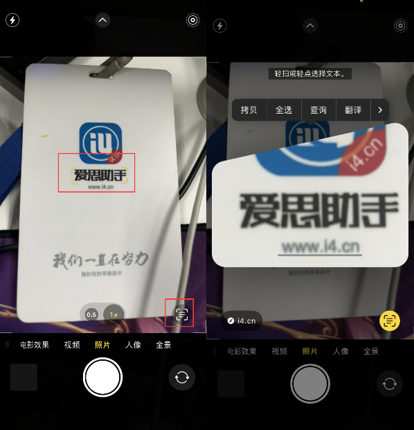 兖州苹果手机维修分享升级iOS 16后如何通过相机翻译文本 